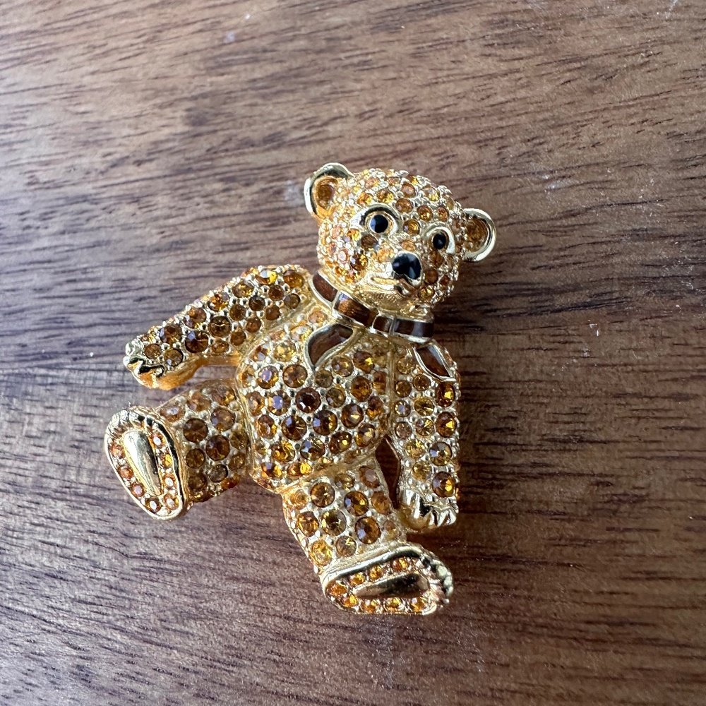 Swarovski Teddy Bear Pin